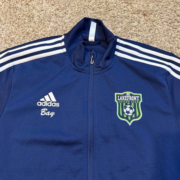 Adidas Climalite Zip Up Track Training Jacket Large - Picture 2 of 9